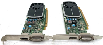 2X DELL PWG0F NVIDIA QUADRO 600 1GB DDR3 HIGH PROFILE 128BIT PCIex16 VIDEO CARDS - Image 1 of 4