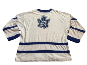 Vintage Toronto Maple Leafs Crable Sportswear Shirt Jersey XL NHL Blue White - Picture 1 of 10