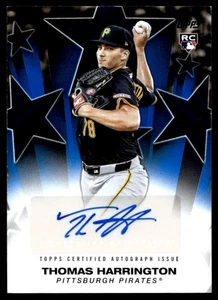 2025 Topps Update Baseball Stars BLUE Thomas Harrington Rookie Auto /150 Pirates - Picture 1 of 2