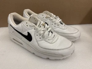 Nike Air Max 90 D07430-900 White Sneakers Men's US 12.5 Black Accents - Picture 1 of 10