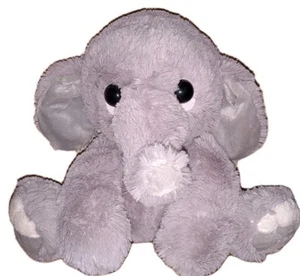 Aurora Elephant 9” Plush Gray Soft Toy Gray Stuffed Animal Baby Pet/smoke Free - Picture 1 of 2