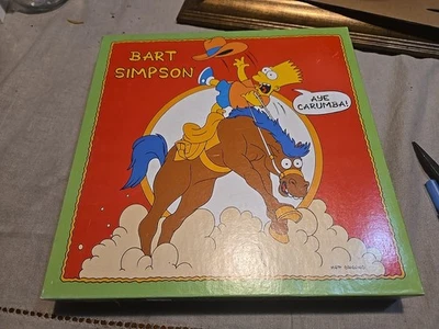 Vintage The Simpsons Sealed 1990 Jigsaw Puzzle 250pc 16"x16" Bart Aye Carumba - Image 1 of 4