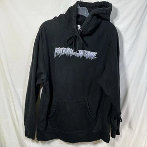 Fu¢king Awesome FA Large Distressed Black Pullover Hoodie Skater Skateboard L - Picture 1 of 9
