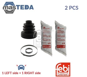 100214 CV JOINT BOOT KIT PAIR TRANSMISSION END FRONT LEFT FEBI BILSTEIN 2PCS NEW - Picture 1 of 5