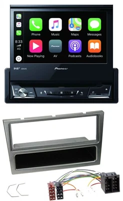 Pioneer DVD Bluetooth DAB USB MP3 Autoradio für Opel Corsa C ISO 2000-2004 alumi - Bild 1 von 4