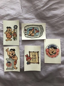 Vintage Flintstone Fred for Prez 5 Temporary Tattoos Candidate for Growth Wilma - Picture 1 of 2