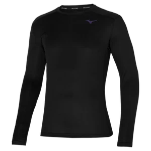 Mizuno Mens Two Loop 88 LS Tee Black 32GA265609 - Picture 1 of 2