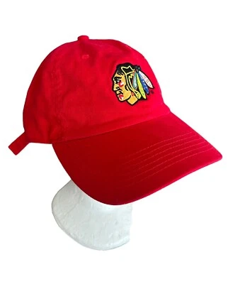 Chicago Blackhawks Unisex Hat Reebok Red Face Off Solid NHL Hockey One Size Foto 1 de 4