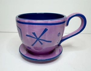 Disney Parks Exclusive Alice in Wonderland Mad Tea Party Cup Coffee Mug Purple - Picture 1 of 7