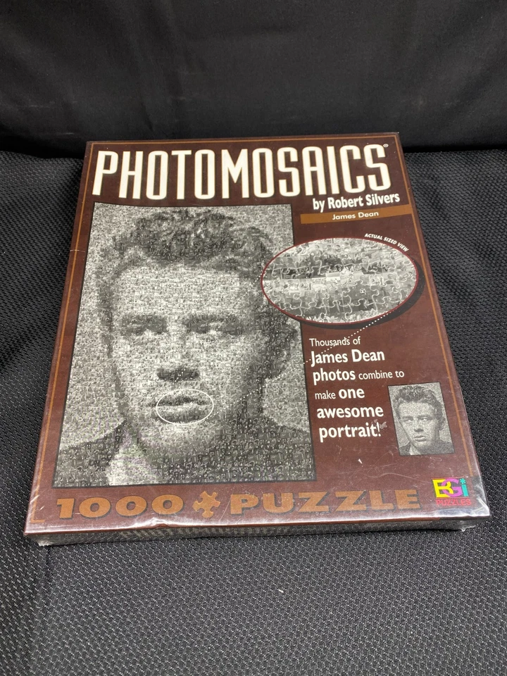 Photomosaics James Dean Puzzle Jigsaw 1000 PC Robert Silvers Buffalo Games