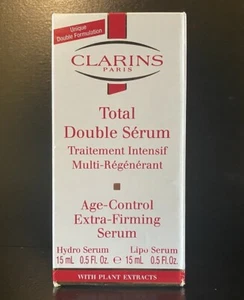 CLARINS DOUBLE SERUM 15ml Hydro Serum+ 15ml Lipo serum Age control extra firming - Picture 1 of 5