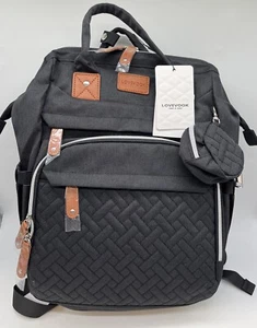 Lovevook Diaper Backpack USB And Headphone Capability Ultra Comfortable NEW - Picture 1 of 11