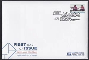 US 5695 Women's Rowing red #2 Ceremony Program FDC 2022 - Picture 1 of 3