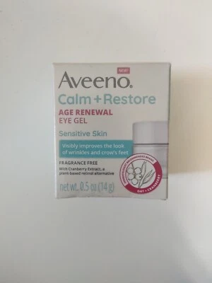 Gel para ojos Aveeno Calm + Restore Age Renewal 0,5 fl oz piel sensible sin fragancia Foto 1 de 4
