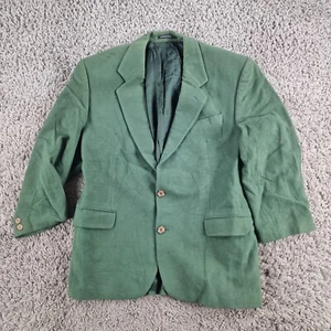 Lacoste Blazer Mens Large Green Wool Vintage France Tennis - Picture 1 of 14