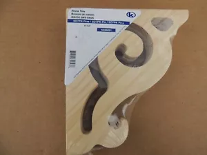 2 pares de nuevos soportes de esquina decorativos para casa de pergamino de madera de pino sin terminar - Imagen 1 de 4