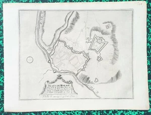 XVII ème - Dépt 66 - Beau Plan de Prats de Mollo par N. de Fer 36x27 cm de 1694 - Bild 1 von 2