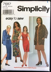 UC Gr. 8-12 B 31 1/2-34 EASY Pullover Kleid Shirt Simplicity 7687 Muster Spanisch - Bild 1 von 2