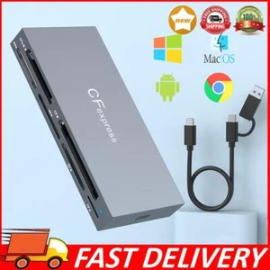 Durable 6 in 1 CFexpress Type B/CF/XD/MS/SD/TF Multi CF Express Reader Type-C DE - Photo 1/18