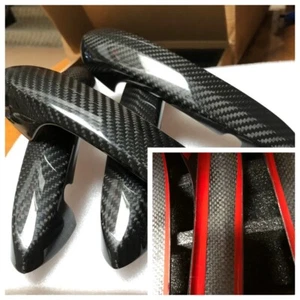 Real Carbon Fiber Door Handle For BMW G80 M3 2021-2023 4Pcs - Picture 1 of 7