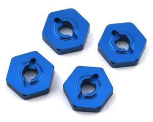Team Associated Factory Team Reflex 14B/14T Aluminum Wheel Hexes (Blue) (4) - Picture 1 of 2