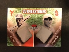 2002 Fleer Platinum Cornerstones Numbered 165/500 George Sisler Bill Terry HOF