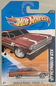 Hot Wheels 2012 (Muscle Mania - Mopar) - #86 '67 Plymouth GTX - Picture 1 of 1