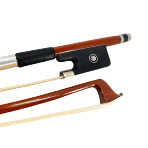 16 inch Viola Bow brazilwood Ebony frog Straight Natural Bow Hair Advance Bows - Picture 1 of 11