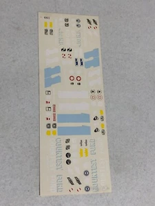 Fred Cady NASCAR 661 11 Courtesy Ford 1964 Ned Jarrett Waterslide Decal 1/24 - Picture 1 of 1