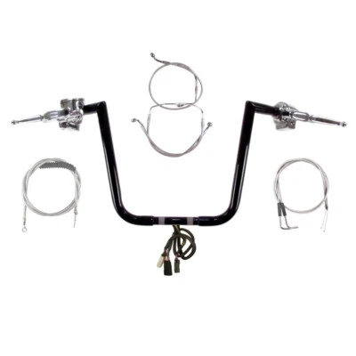 Kit de manillar Jarhead 2007 1/4" negro 14" Harley-Davidson Road Glide No Cruise Foto 1 de 4