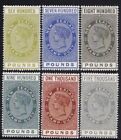 6 New Zealand 1869-90 Top Value Duty Revenues Reproduction Stamp sv