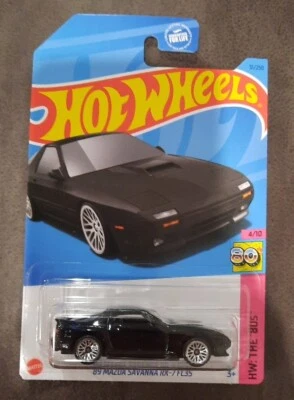 Hot Wheels 51/250 '89 Mazda Savanna RX-7 FC35 negro años 80 4/10 Foto 1 de 3