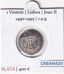 CRBAN420 MONEDA PORTUGAL VINTEM (VER DESCRIPCION EN FOTOS) - Imagen 1 de 2