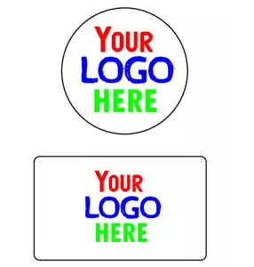More details for personalised business name stickers company seals your logo here address labels