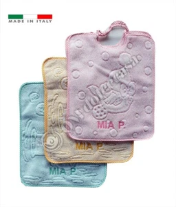 BAVAGLINI CON ELASTICO BAMBINA SET DA 3 PEZZI PIU' RICAMO NOME - Foto 1 di 1