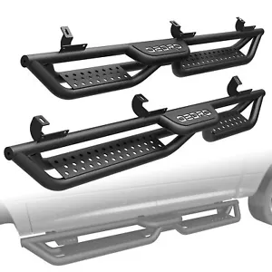 6" Running Boards for 2007-2018 Jeep Wrangler JK 4 Door Drop Side Step Nerf Bars - Picture 1 of 12