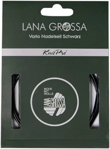 Cuerda de aguja Lana Grossa Knit Pro Vario negra 40 - 150 cm - Imagen 1 de 1