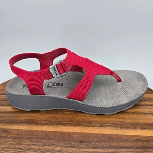 Sandalias Tread Labs Albion para mujer 10 rojo rubí Trail deporte aire libre comodidad tanga - Imagen 1 de 8