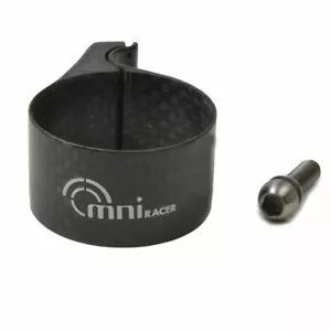 OMNI Racer WORLDS LIGHTEST FULL Carbon Front Derailleur Adapter Clamp 34.9 MATTE - Picture 1 of 5