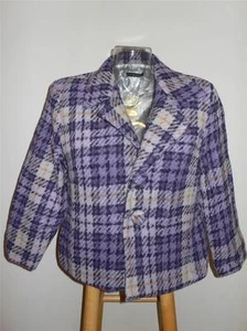 Chaqueta y Falda Blazer Anthropologie Púrpura Lavanda a Cuadros Lana Nuevo con Etiquetas 10 - Imagen 1 de 1