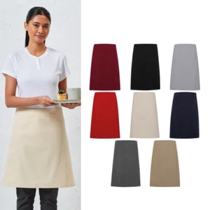 Delantal de cintura de lona de algodón pesado Premier Calibre (PR131) - Ropa de trabajo para chef de cocina - Imagen 1 de 19