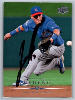 Ronny Cedeno 2008 Upper Deck #448 Chicago Cubs Auto Signed by - Image 1 of 2