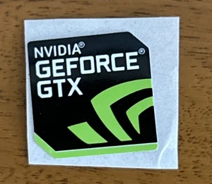 1 pcs Sticker for Nvidia GeForce GTX 17.5 x 17.5mm Case Badge Label Logo USA - Photo 1/1