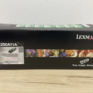Lexmark E250 E350 E352 Black Toner Cartridge E250A11A NOS - Picture 1 of 1