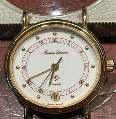 Reloj de cuarzo Maurice Lacroix para dama con fecha funcionando muy bien Foto 1 de 4