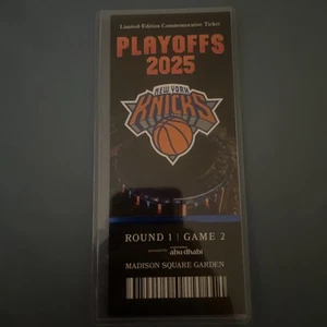 NY Knicks Basketball Limited Edition Commemorative Ticket 1 Round 4/21/25 - Picture 1 of 3
