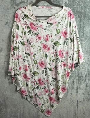 Poncho con cubierta de enfermería MilkMaid Goods floral elástico talla única hecho en EE. UU. Foto 1 de 4