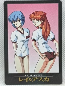 Evangelion Carddass 1997 First Edition Rei & Asuka Gym Uniform Version Japan VTG - Picture 1 of 6
