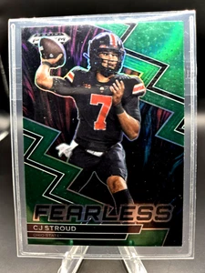2023 Panini Prizm Draft Picks Fearless C.J. Stroud #F-17 Green Prizm (RC) - Picture 1 of 2