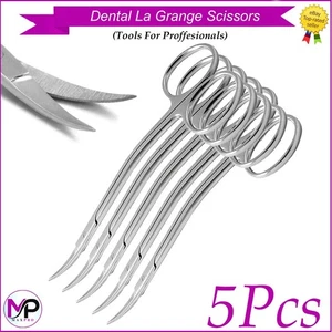 Dental Chirurgische La-Grange Schere doppelt gebogen Gewebe & Zahnfleisch Trimmen Werkzeuge 5 Stck. - Bild 1 von 6